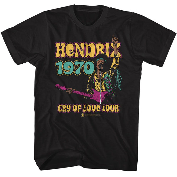 JIMI HENDRIX Eye-Catching T-Shirt, Cry of Love Tour