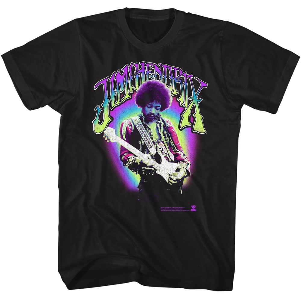 JIMI HENDRIX Eye-Catching T-Shirt, Neon Jimi