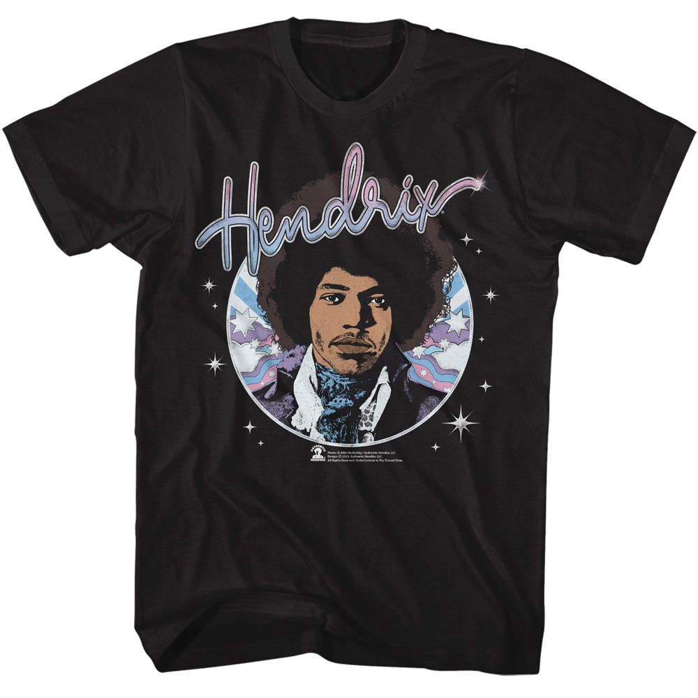 JIMI HENDRIX Eye-Catching T-Shirt, Psychadelic Circle