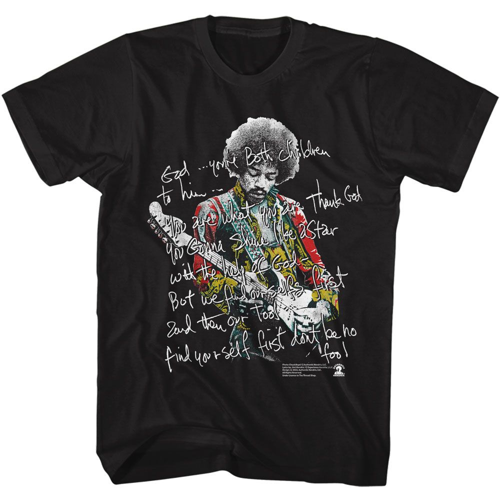 JIMI HENDRIX Eye-Catching T-Shirt, Shine Like a Star