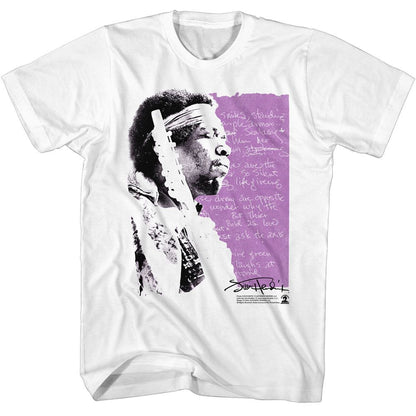 JIMI HENDRIX Eye-Catching T-Shirt, Lyrics