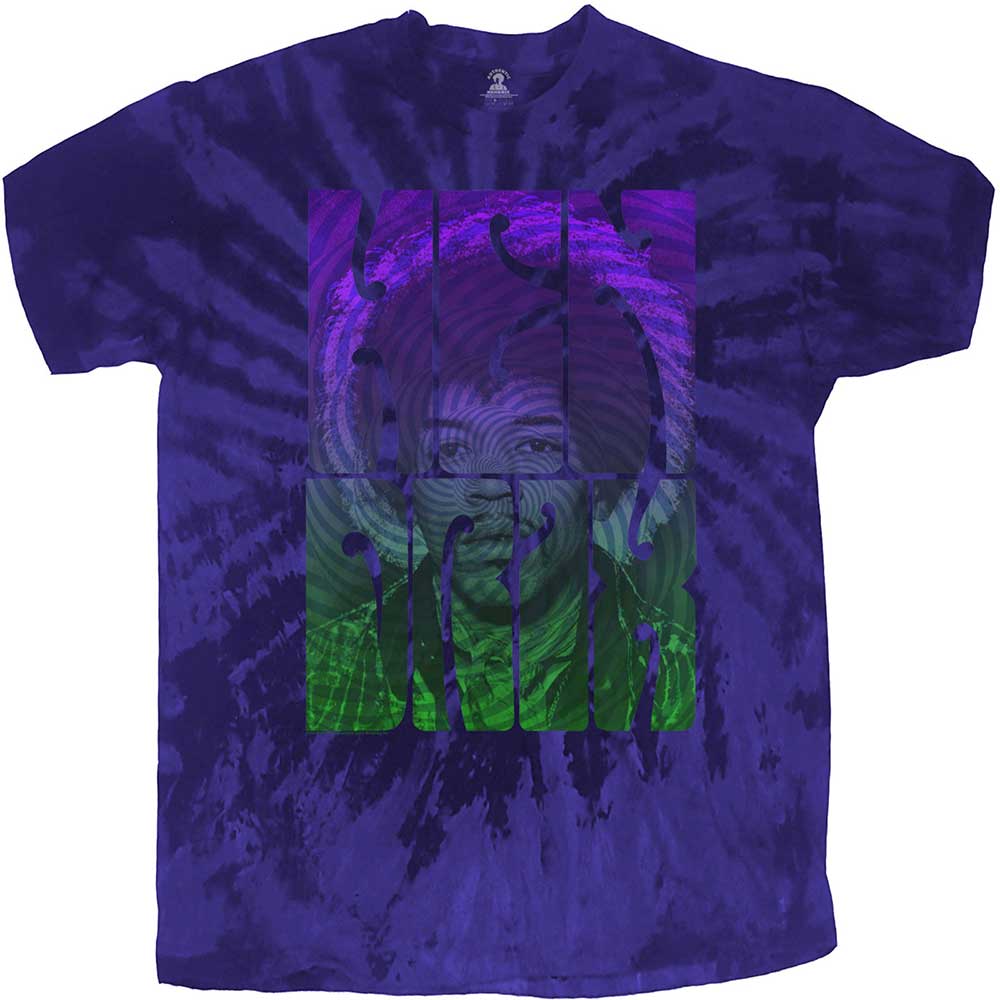 JIMI HENDRIX Attractive T-Shirt, Swirly Text