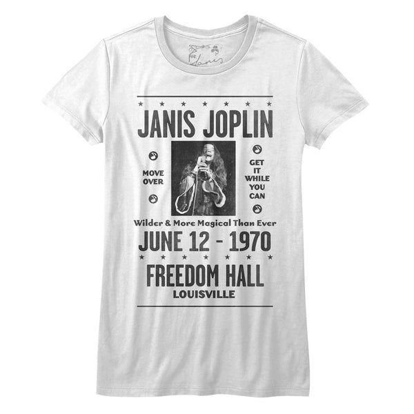 Women Exclusive JANIS JOPLIN Eye-Catching T-Shirt, Louisville 1970