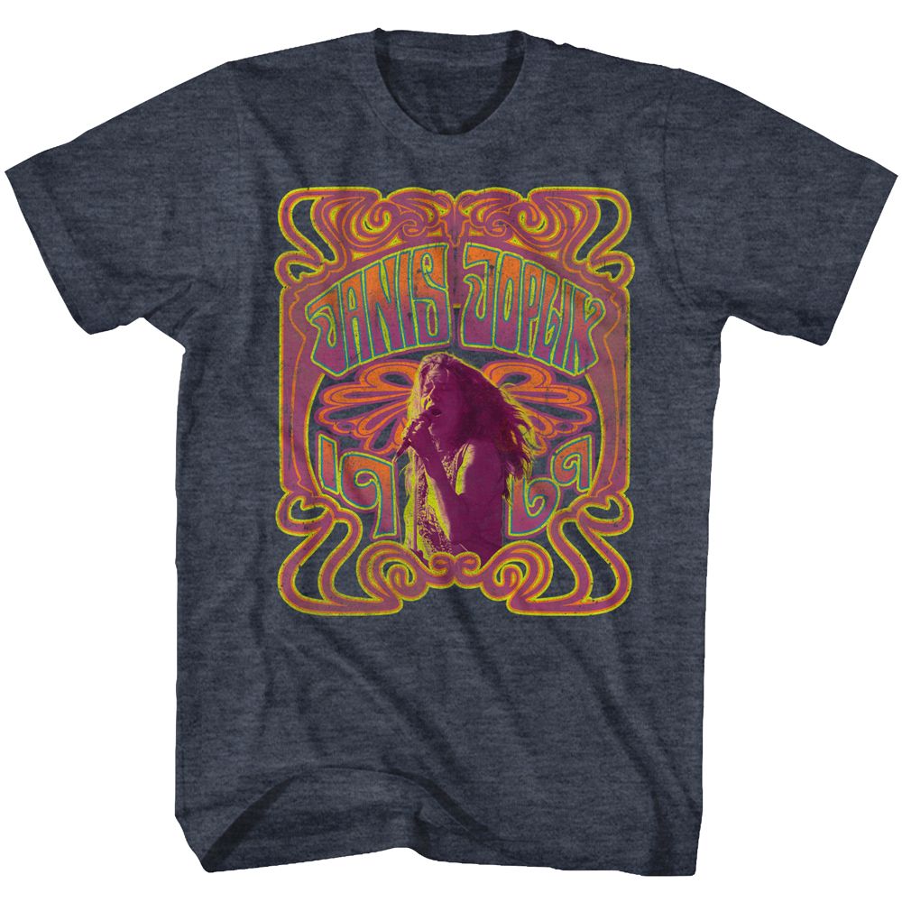 JANIS JOPLIN Eye-Catching T-Shirt, Psychedelic