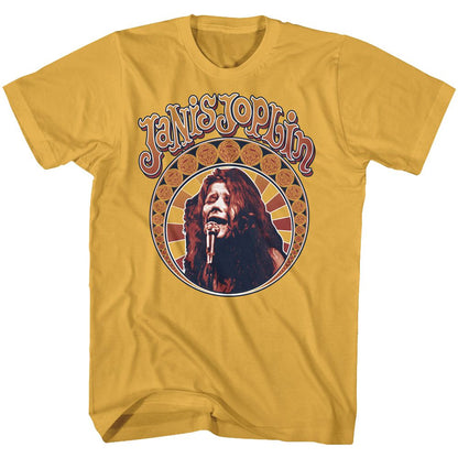 JANIS JOPLIN Eye-Catching T-Shirt, Nouveau Circle