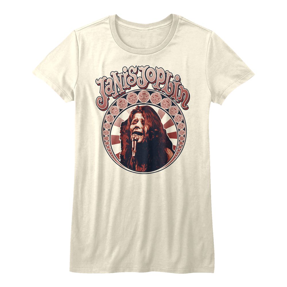 Women Exclusive JANIS JOPLIN Eye-Catching T-Shirt, Nouveau Circle