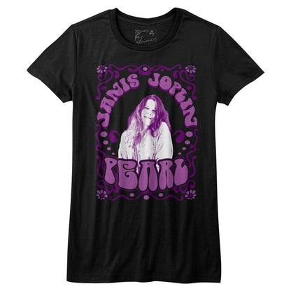 Women Exclusive JANIS JOPLIN Eye-Catching T-Shirt, Pearl