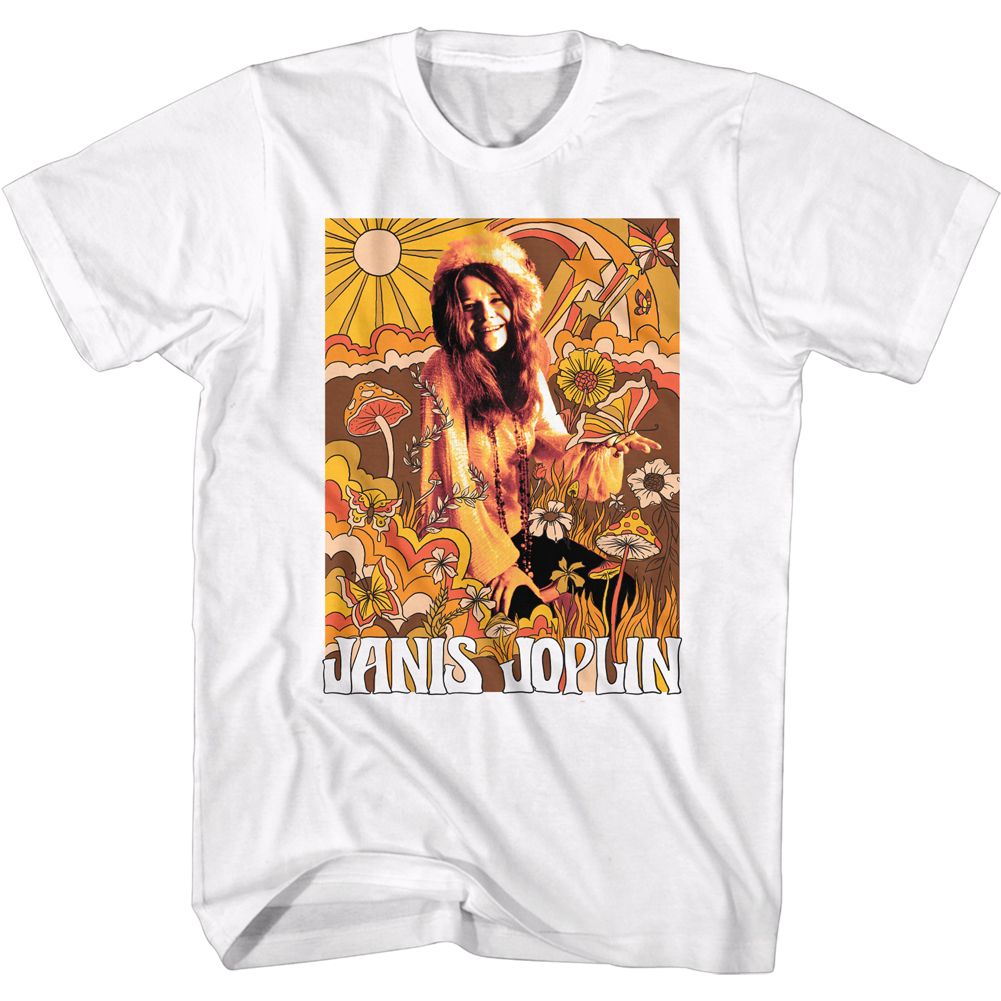 JANIS JOPLIN Eye-Catching T-Shirt, Illustration