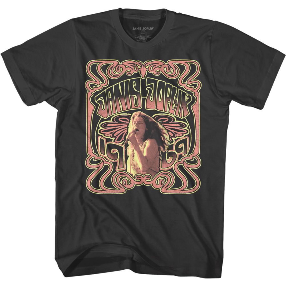 JANIS JOPLIN Eye-Catching T-Shirt, Nouveau Style