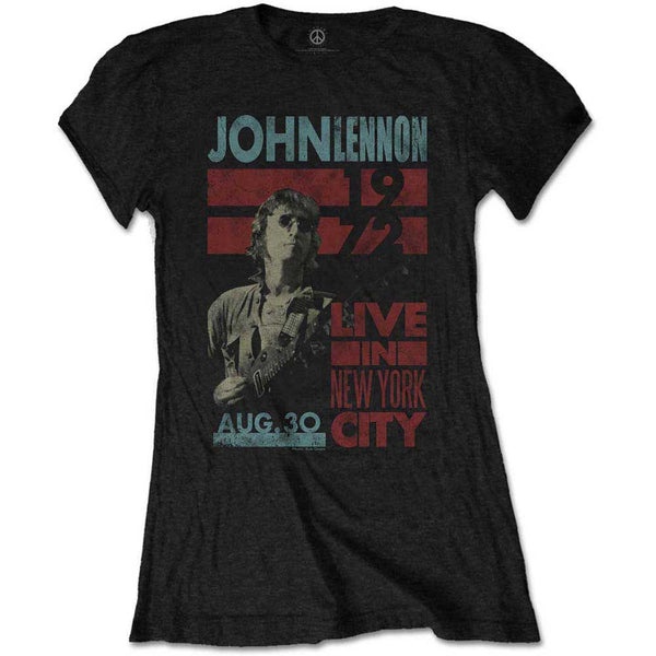 JOHN LENNON T-Shirt for Ladies, Live In Nyc