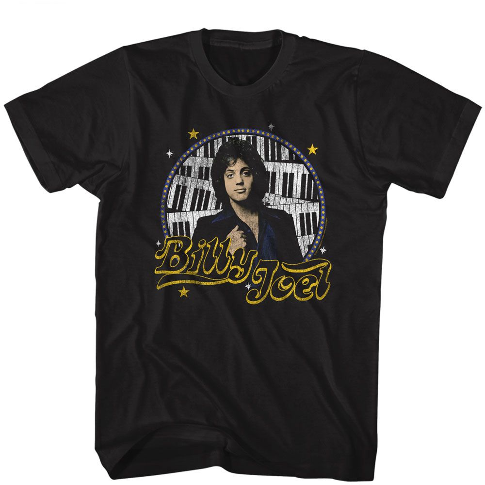 BILLY JOEL Eye-Catching T-Shirt, Stars