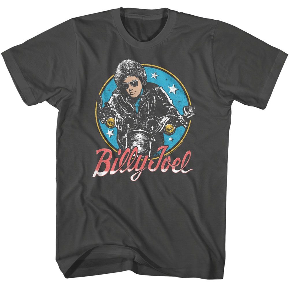 BILLY JOEL Eye-Catching T-Shirt, Bikes And Stars