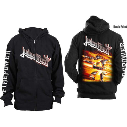 JUDAS PRIEST Attractive Hoodie, Firepower