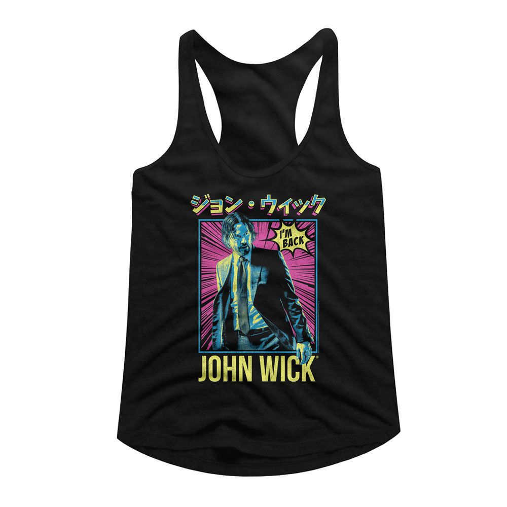 Women Exclusive JOHN WICK Tank Top, Neon Manga