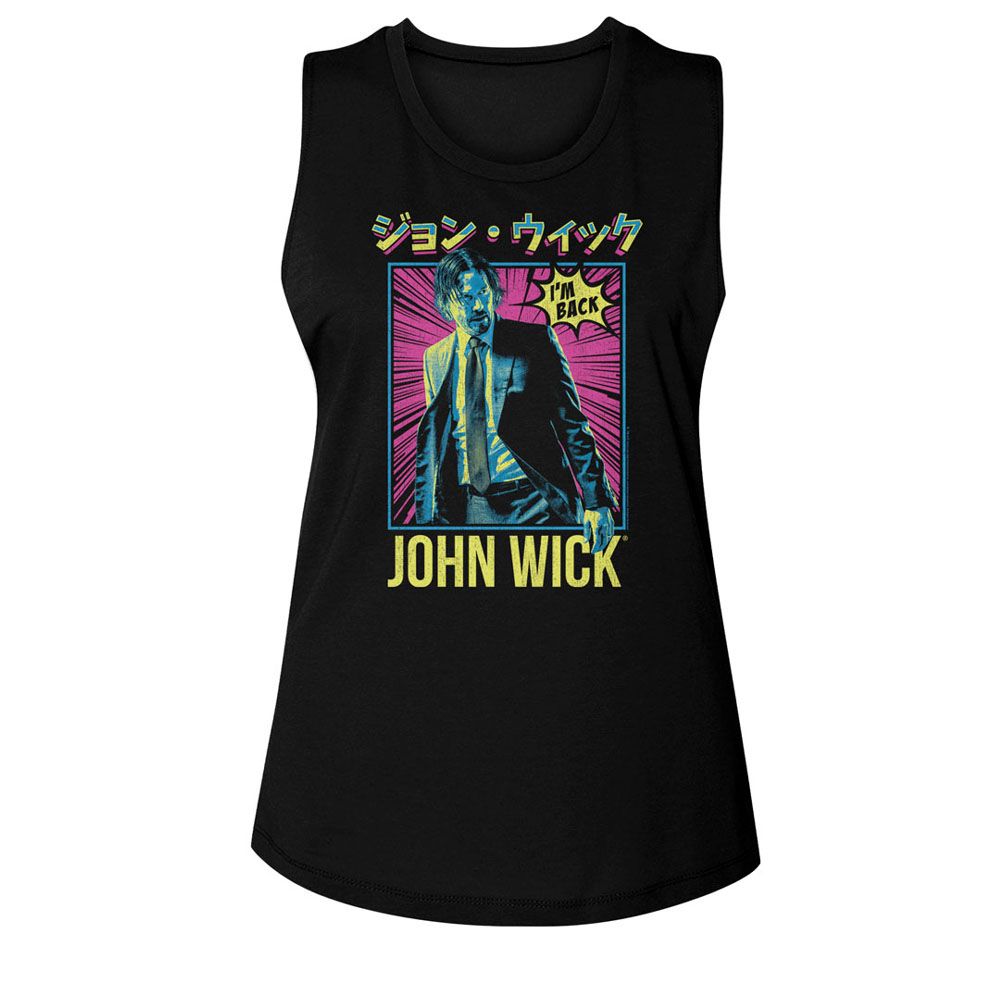 Women Exclusive JOHN WICK Muscle Tank, Neon Manga