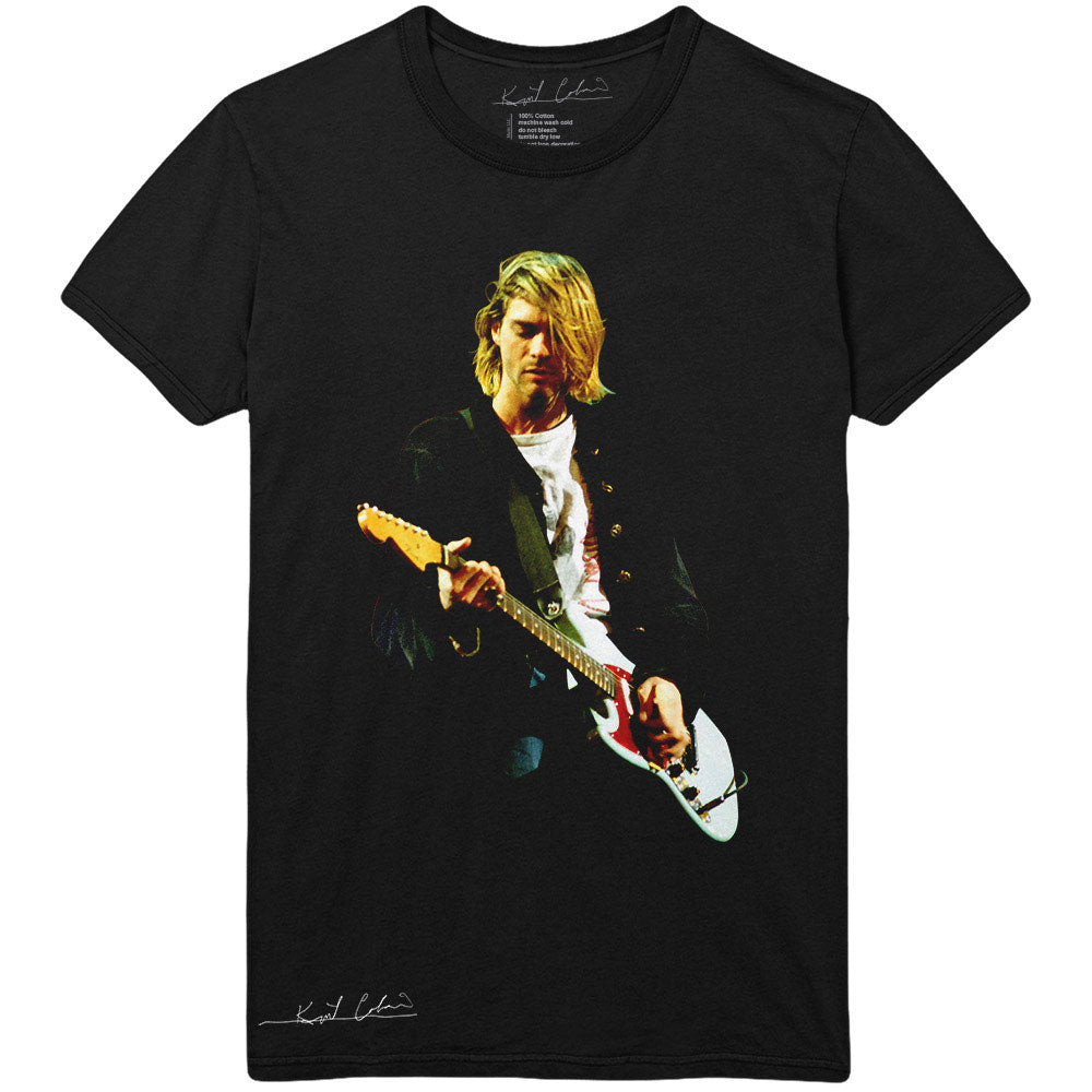 KURT COBAIN Attractive T-Shirt, Guitar Photo