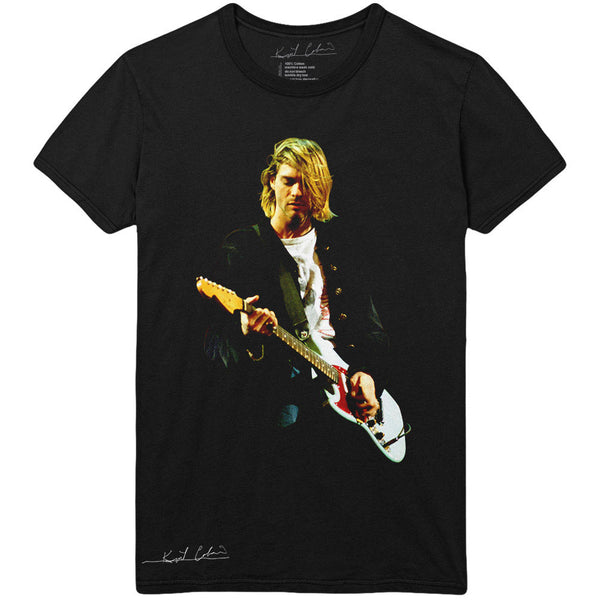 KURT COBAIN Attractive T-Shirt, Guitar Photo
