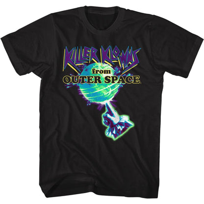 KILLER KLOWNS Terrific T-Shirt, Earth And Hand In Neon