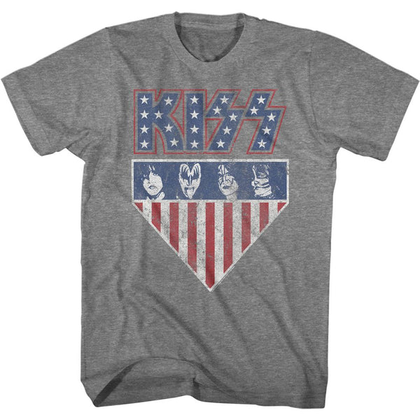 KISS Eye-Catching T-Shirt, US Flag