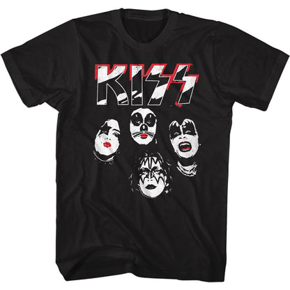 KISS Eye-Catching T-Shirt, Faces