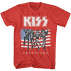 KISS Eye-Catching T-Shirt, American Flag Kiss