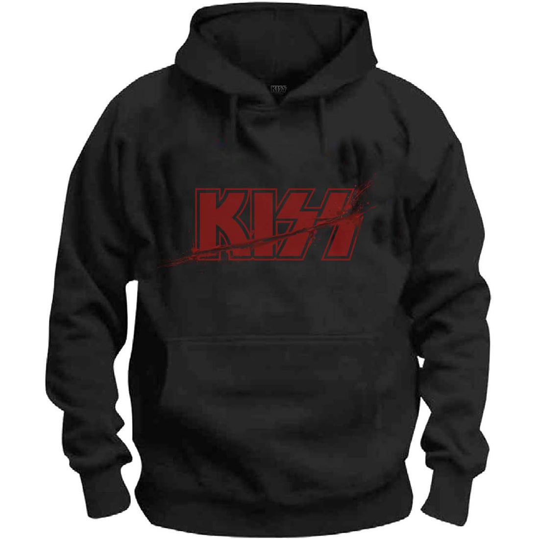 KISS Attractive Hoodie, Slashed Logo