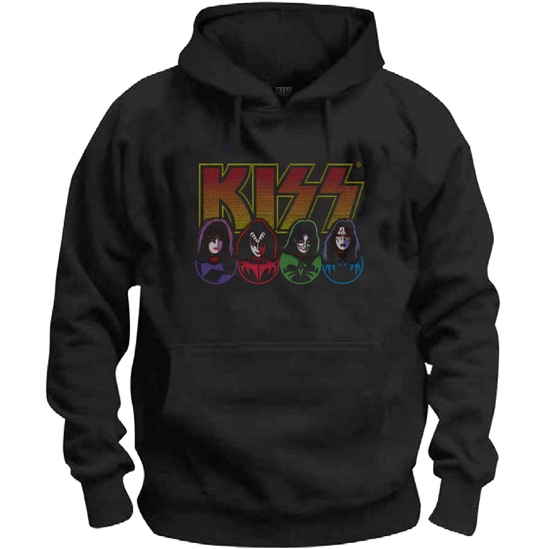 KISS Attractive Hoodie, Logo, Faces &amp; Icons