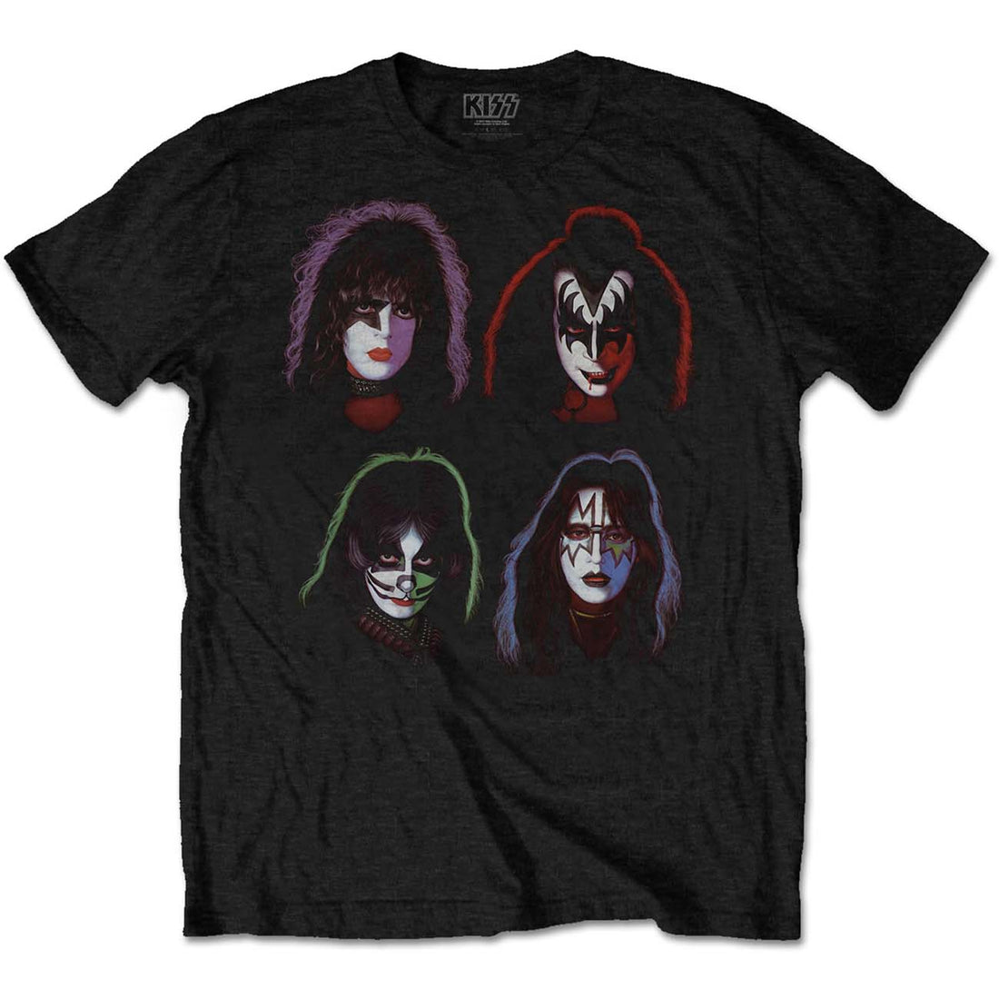 KISS Attractive T-Shirt, Faces