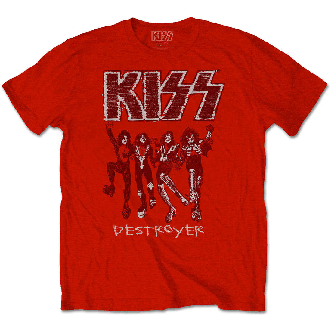 KISS Attractive T-Shirt, Destroyer Sketch