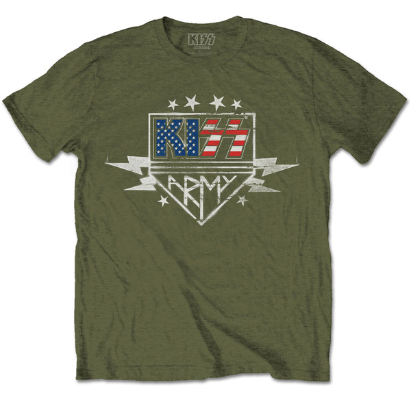 KISS Attractive T-Shirt, Army Lightning