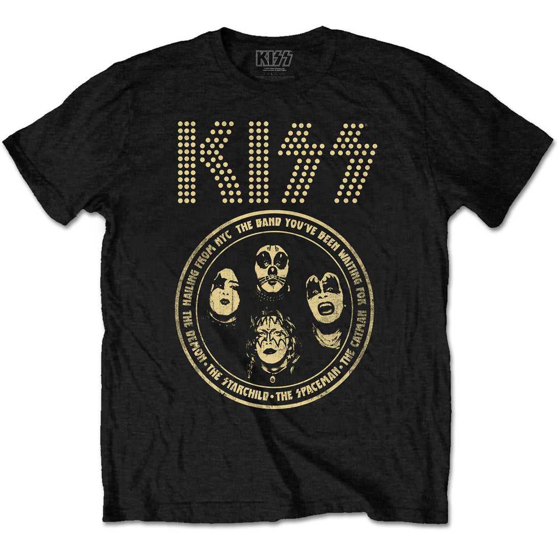KISS Attractive T-Shirt, Band Circle