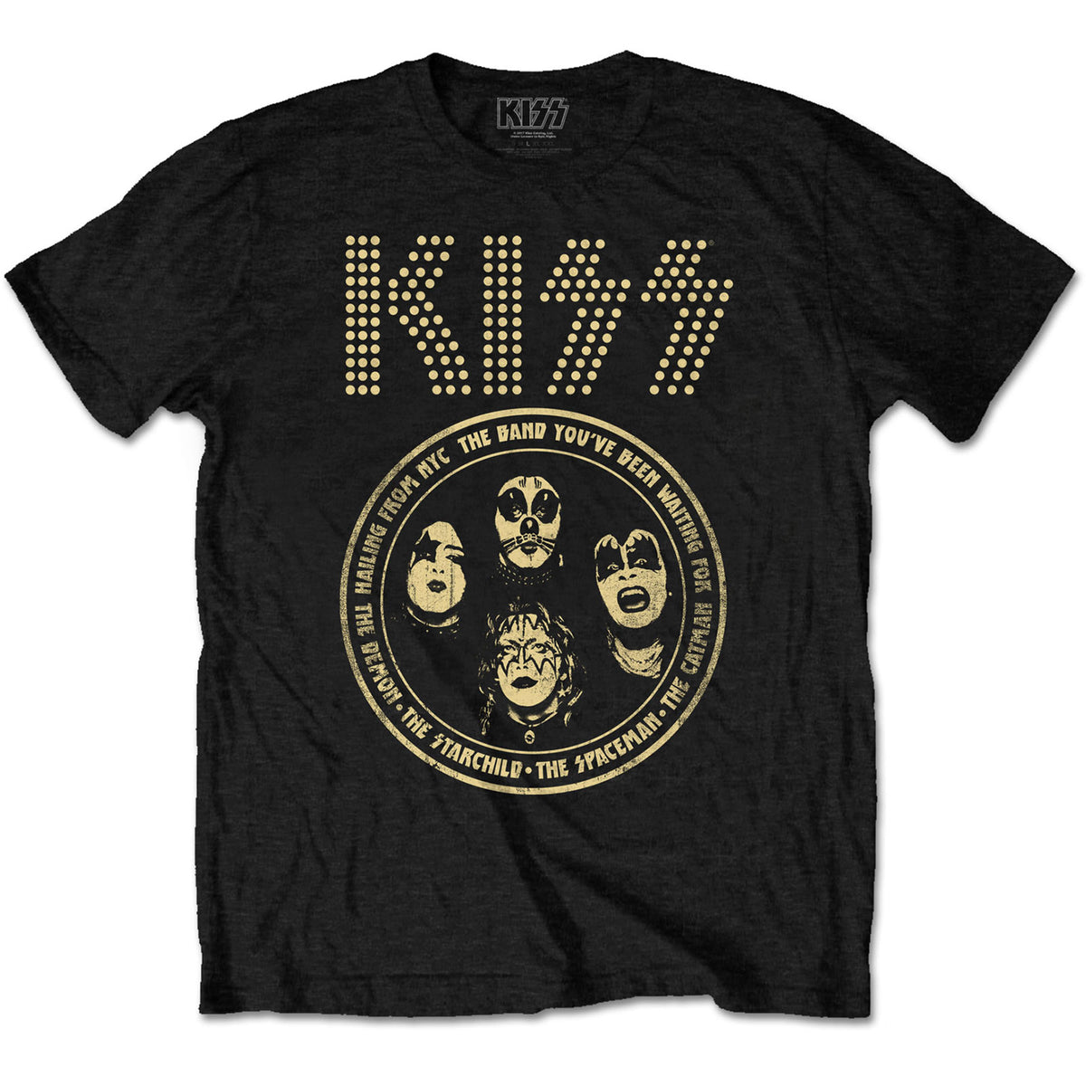 KISS Attractive T-Shirt, Band Circle