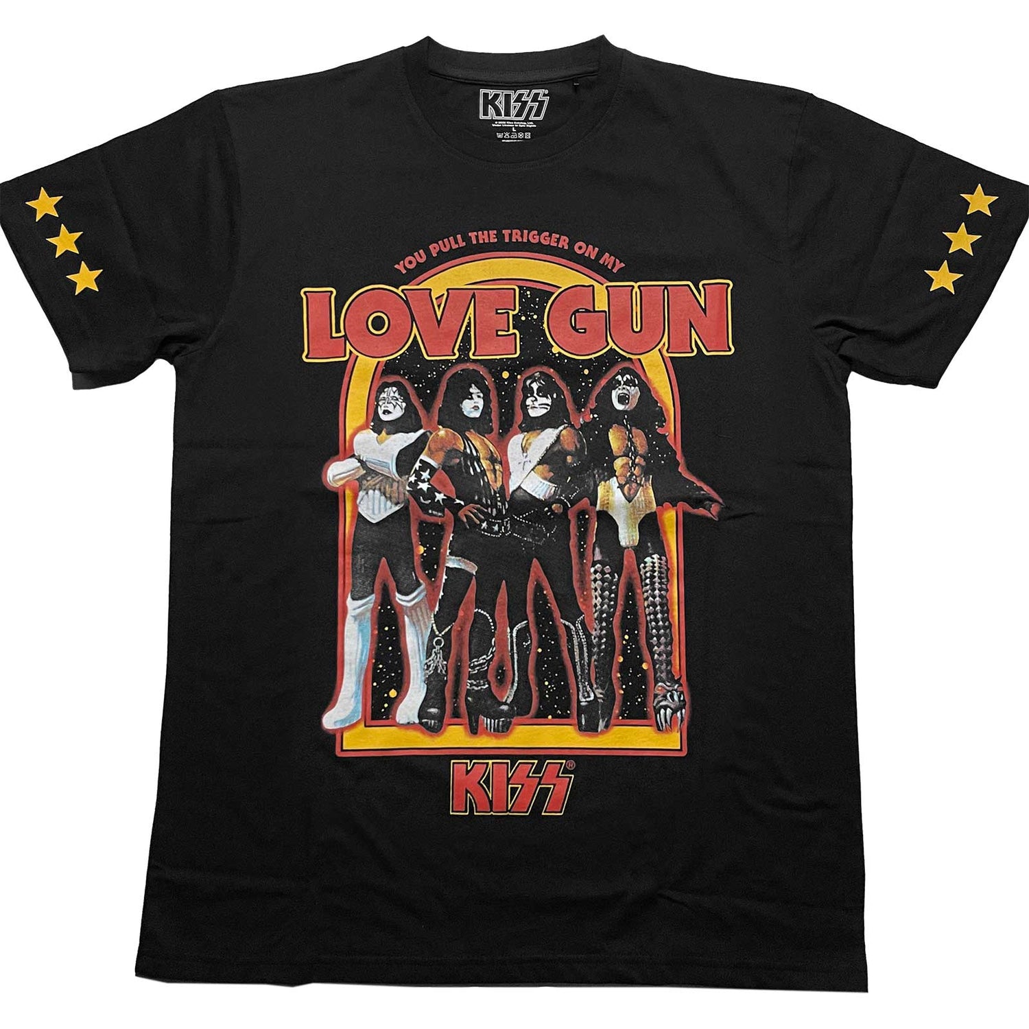 KISS Attractive T-Shirt, Love Gun Stars