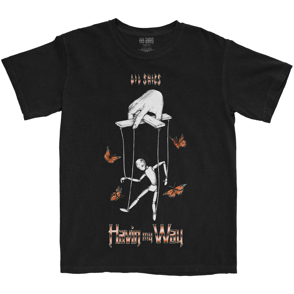 LIL SKIES Attractive T-shirt, Butterfly Puppet
