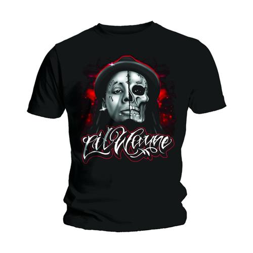 LIL WAYNE Attractive T-Shirt, Skull Sketch