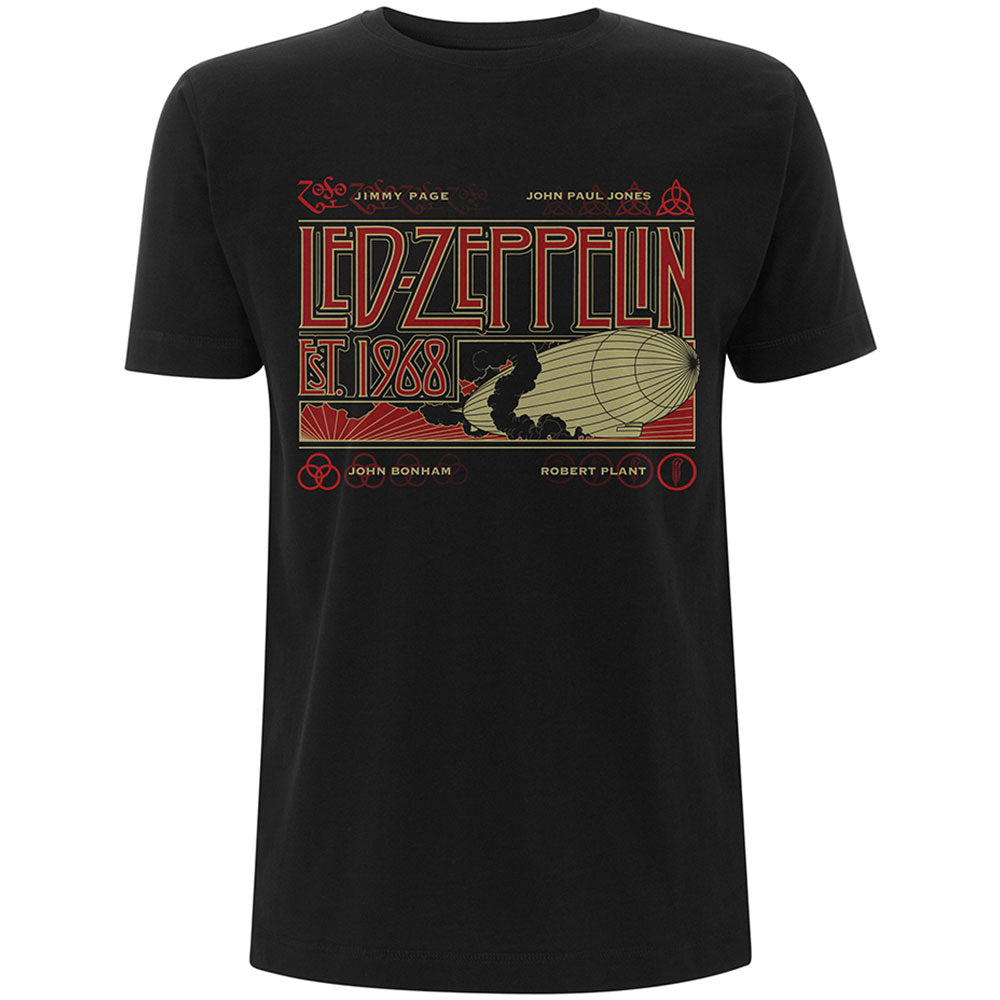 LED ZEPPELIN Attractive T-Shirt, Zeppelin &amp; Smoke