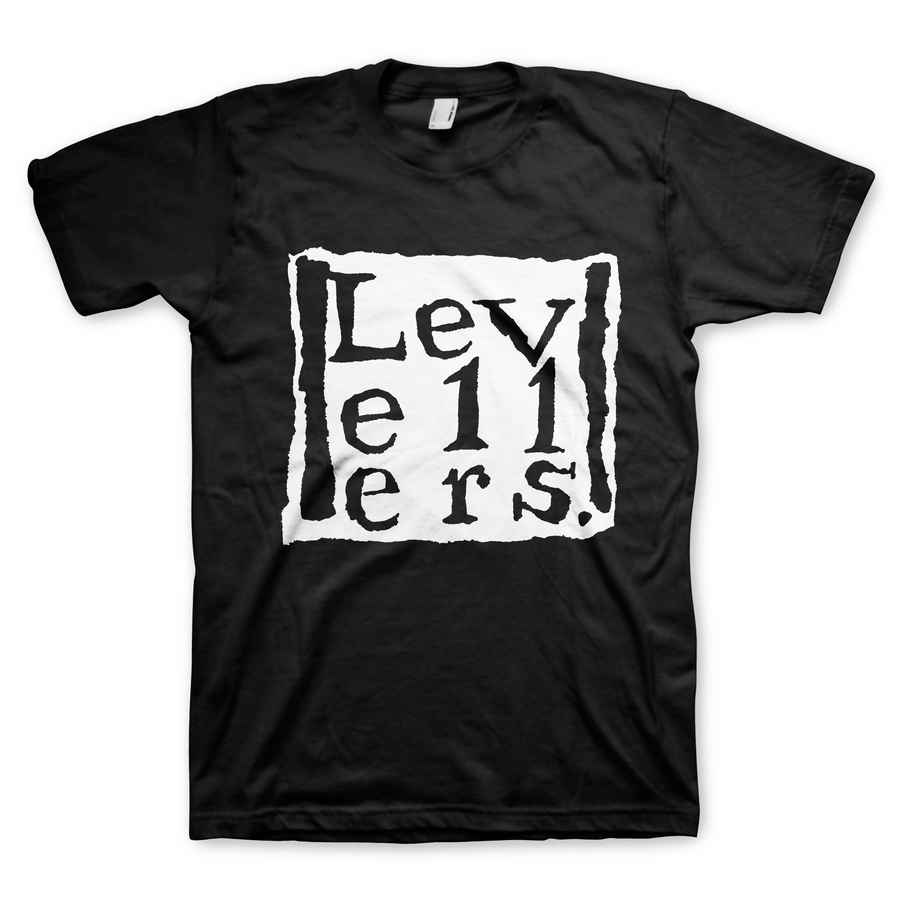 LEVELLERS Powerful T-Shirt, Solid Square Black