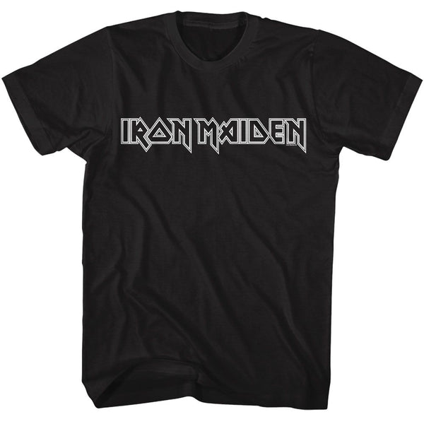 IRON MAIDEN Eye-Catching T-Shirt, Line Logo