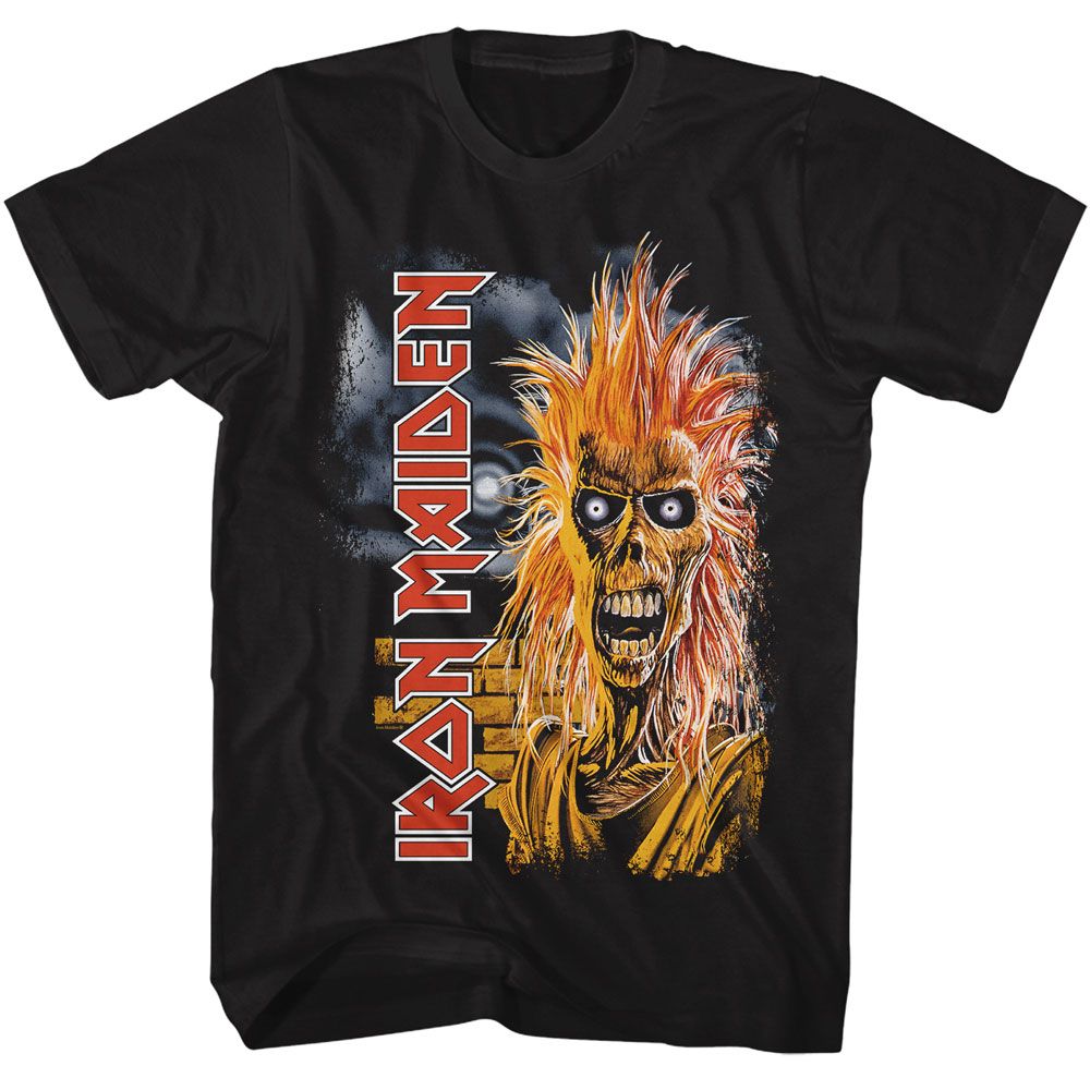 IRON MAIDEN Eye-Catching T-Shirt, Surprised Eddie