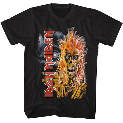 IRON MAIDEN Eye-Catching T-Shirt, Surprised Eddie