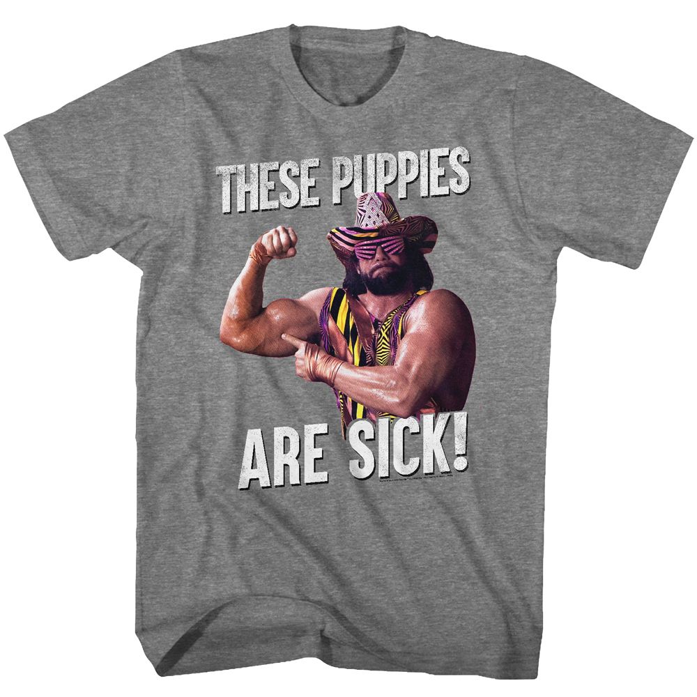 MACHO MAN Glorious T-Shirt, These Puppies