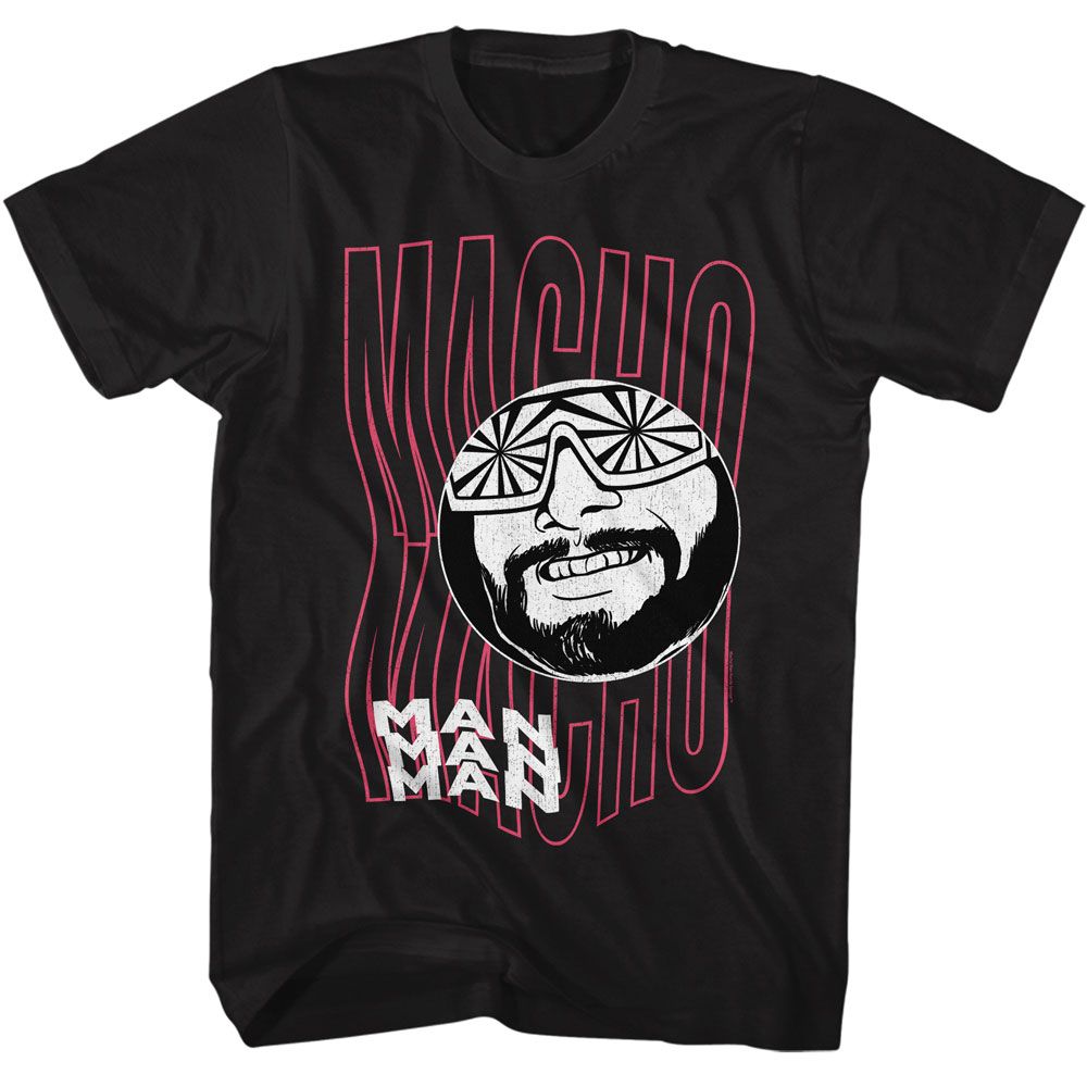 MACHO MAN Eye-Catching T-Shirt, Funky Text