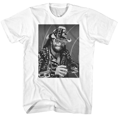 MACHO MAN Eye-Catching T-Shirt, B W