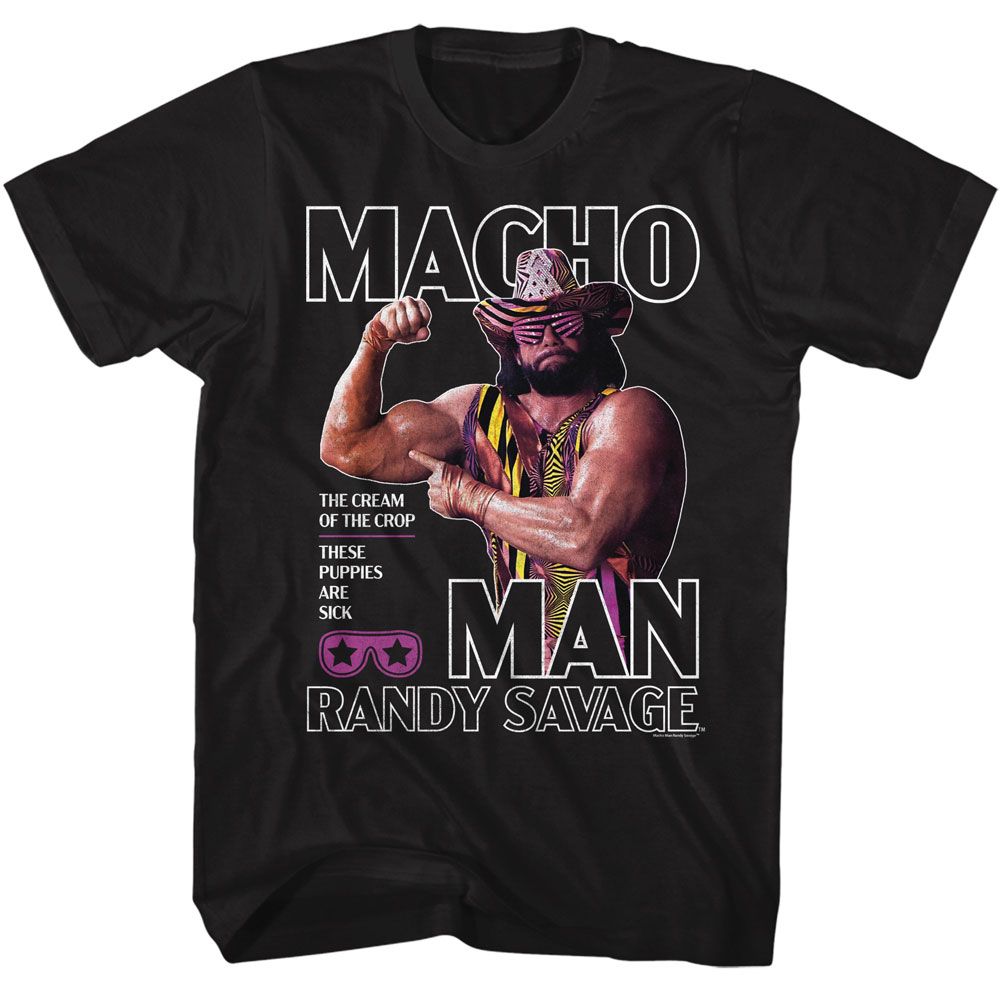 MACHO MAN Eye-Catching T-Shirt, Flex