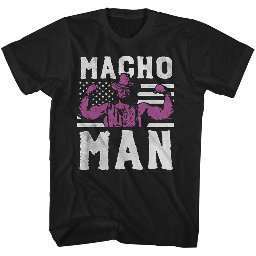 MACHO MAN Glorious T-Shirt, American Hero