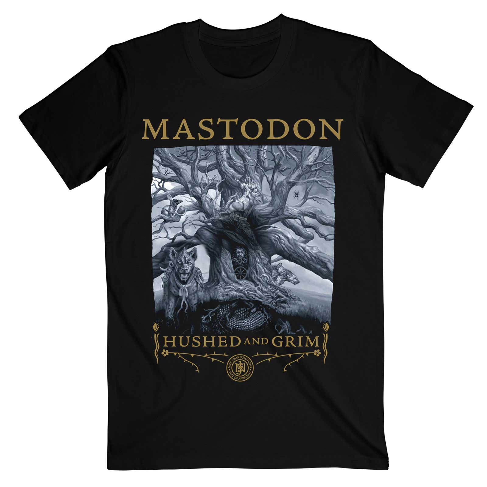 MASTODON Attractive T-Shirt, Hushed &amp; Grim Cover