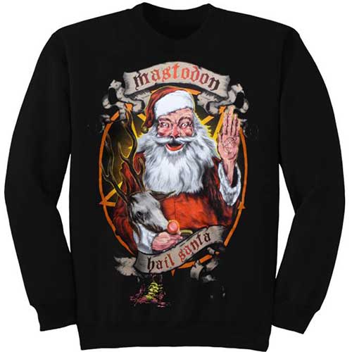 MASTODON Attractive Sweatshirt, Hail Santa Holiday