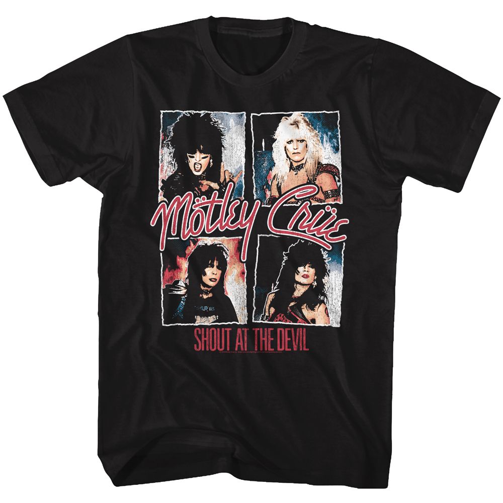 MOTLEY CRUE Eye-Catching T-Shirt, Shout At The Devil