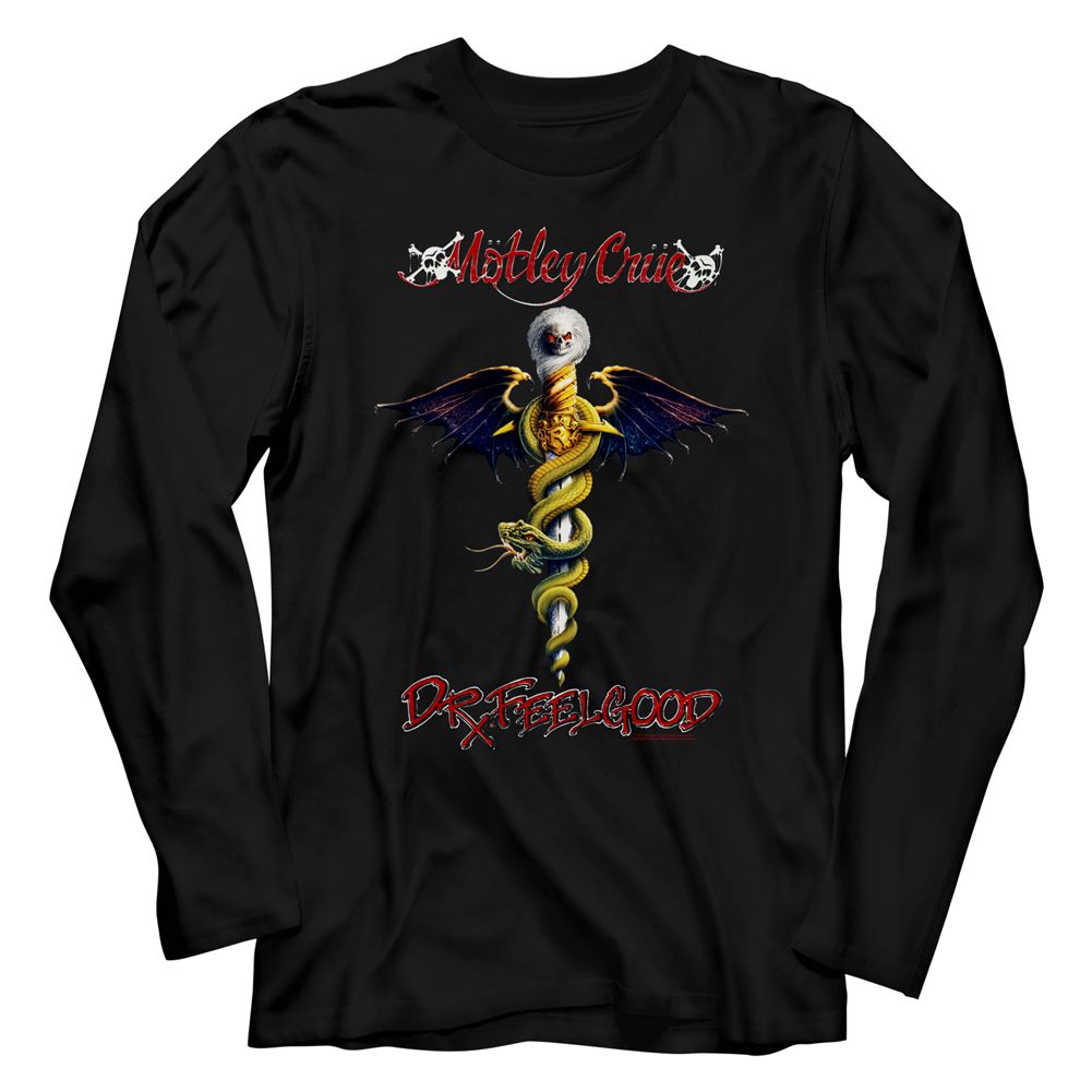 MOTLEY CRUE Eye-Catching Long Sleeve T-Shirt, Dr. FeelGood