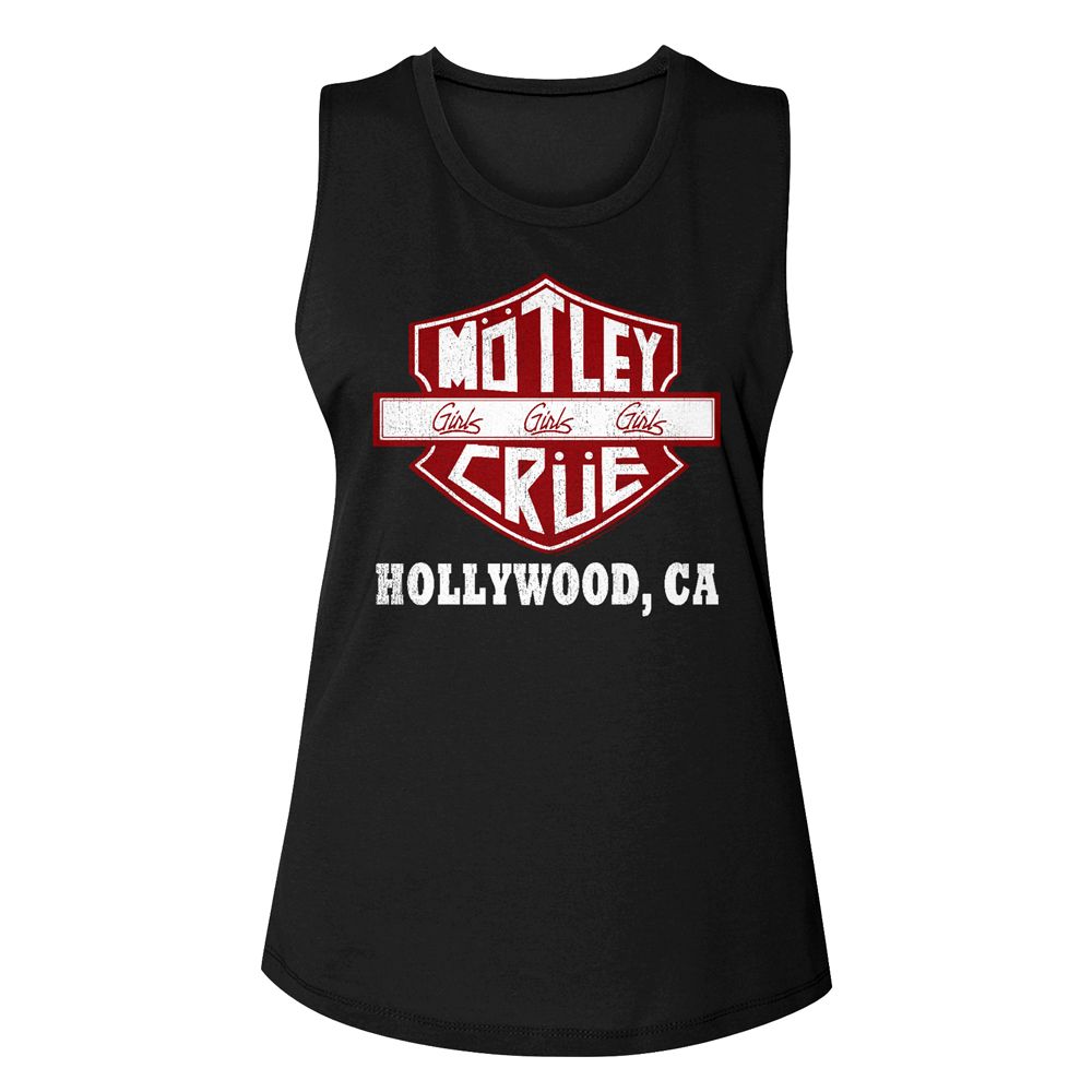 MOTLEY CRUE Eye-Catching Muscle Tank for Women, Hollywood